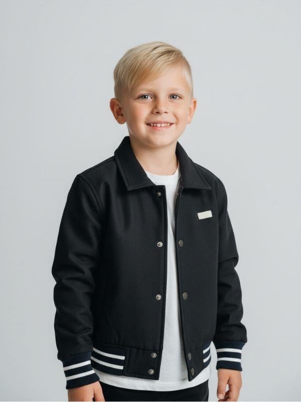 Erkek Çocuk Scuba Kumaş İçi Şardonlu Çıtçıtlı Mont