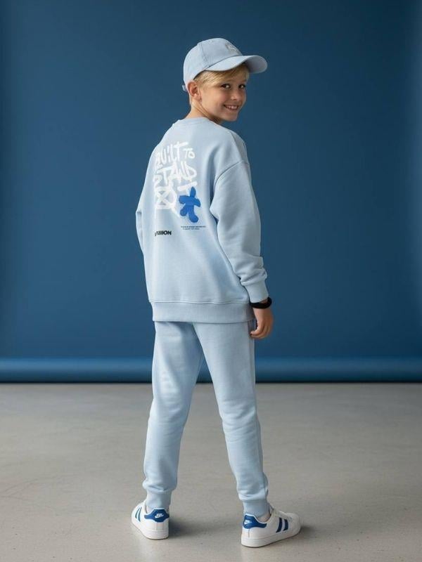 Erkek Çocuk Sırt Baskılı Tasarım Sweatshirt