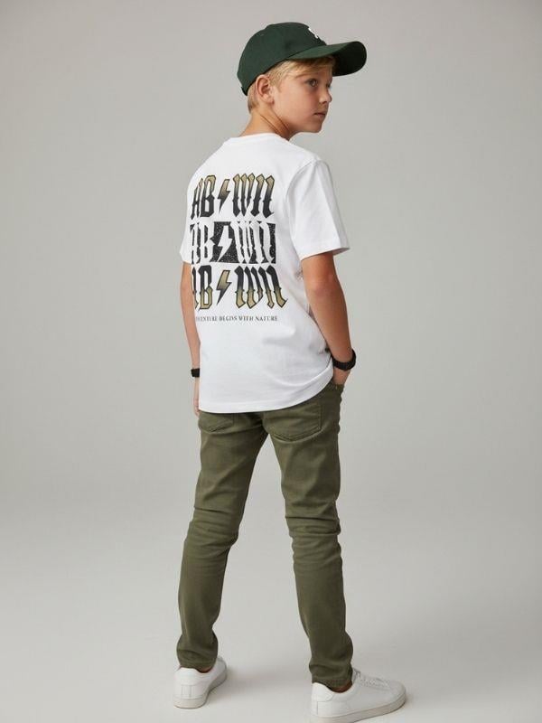 Erkek Çocuk Sırt Baskılı Tasarım T-shirt
