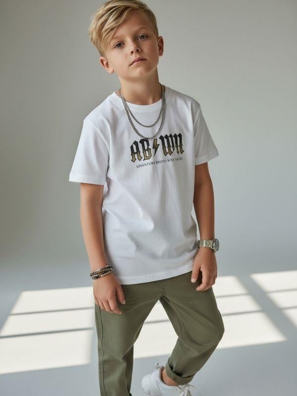 Erkek Çocuk Sırt Baskılı Tasarım T-shirt