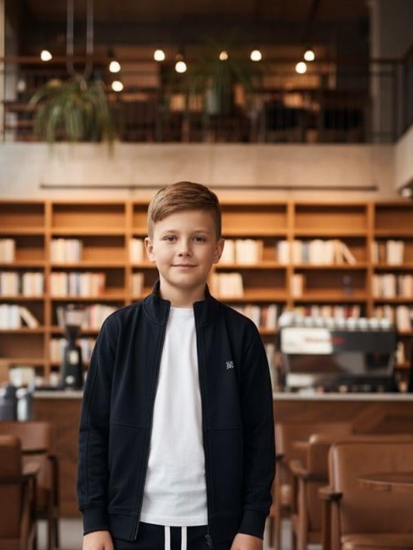 Erkek Çocuk T-shirt Kapüşonlu Hırkalı Üçlü Eşofman Takım