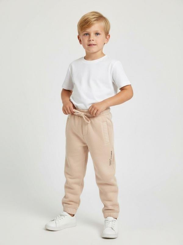 Erkek Çocuk Triko Detaylı Cepli Tasarım Eşofman Altı