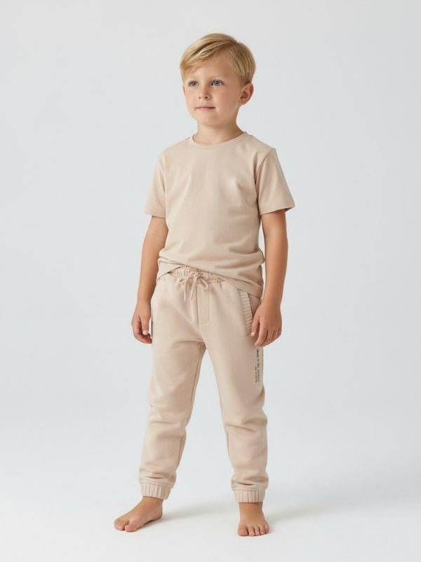 Erkek Çocuk Triko Detaylı Cepli Tasarım Eşofman Altı