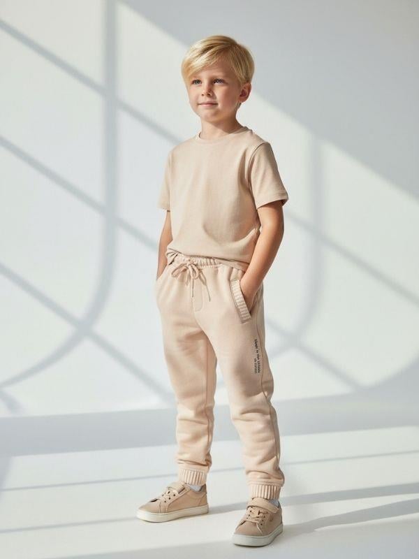 Erkek Çocuk Triko Detaylı Cepli Tasarım Eşofman Altı