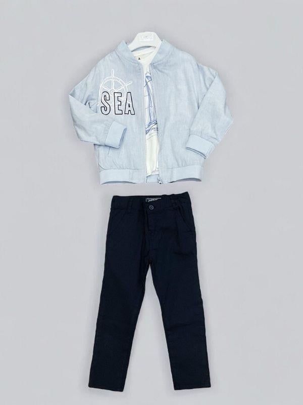 Erkek Çocuk Tshirt Ceket Pantolonlu Takım