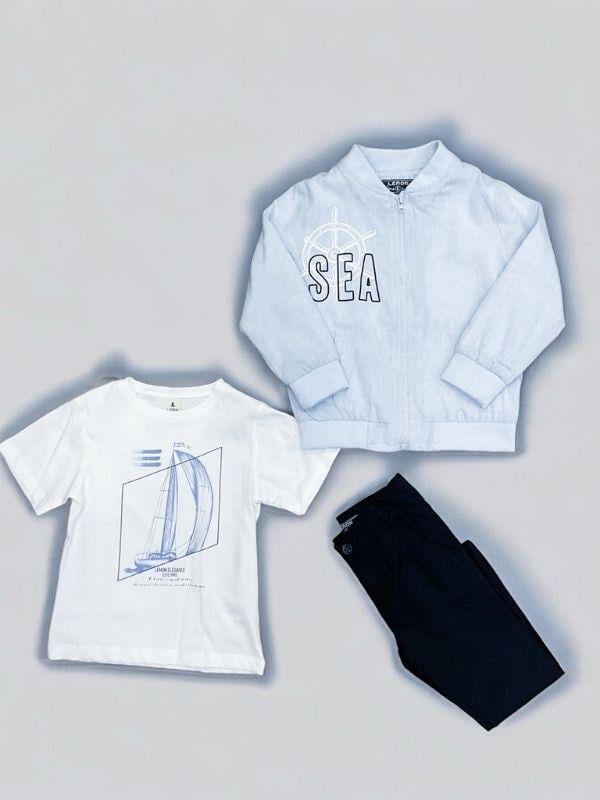 Erkek Çocuk Tshirt Ceket Pantolonlu Takım