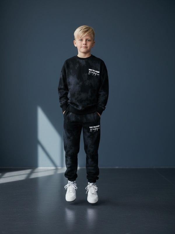 Erkek Çocuk Wake Yazılı Tasarım Eşofman Takım