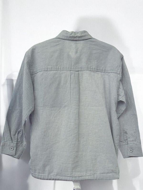 Erkek Çocuk Yazlık Çizgili Cep Detaylı Gömlek