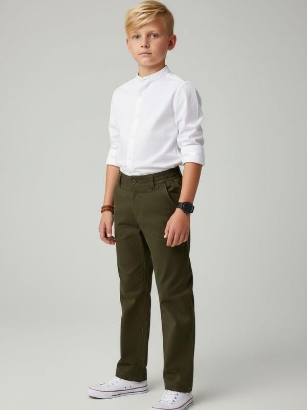 Erkek Çocuk Yumuşak Dokulu Beli Lastikli Pantolon