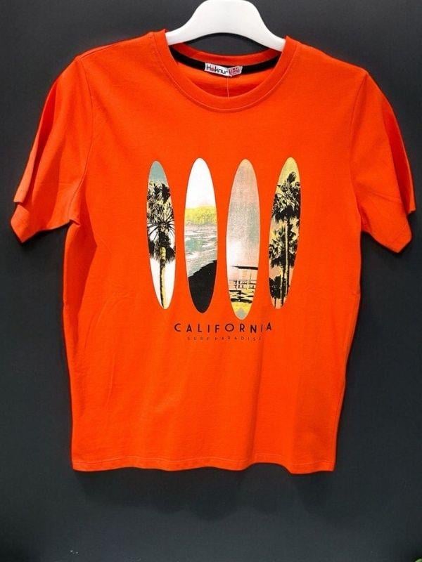 Erkek Pamuklu Skate Baskılı Tshirt