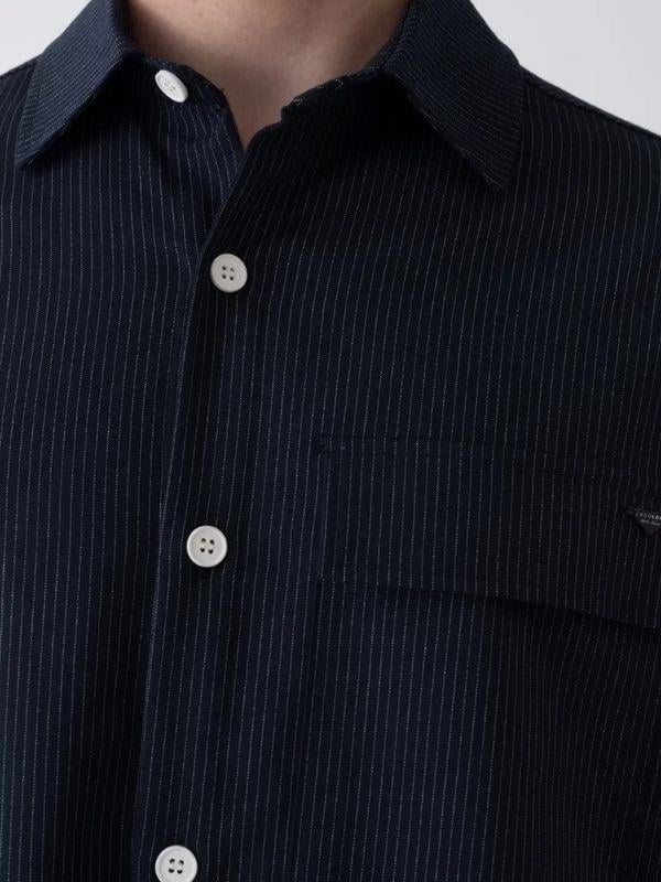 Erkek Teenage Oversize Çizgili Gömlek Pantolon Takım