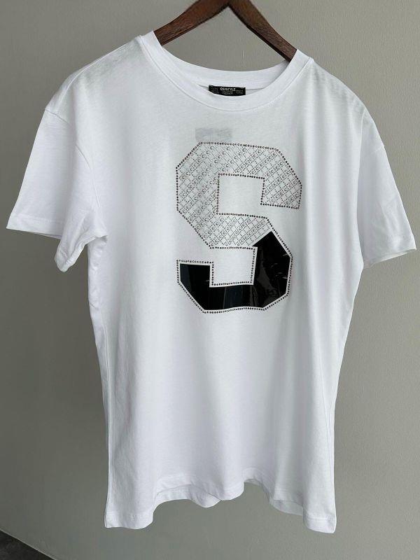 Kadın Taşlı S Baskılı Tshirt