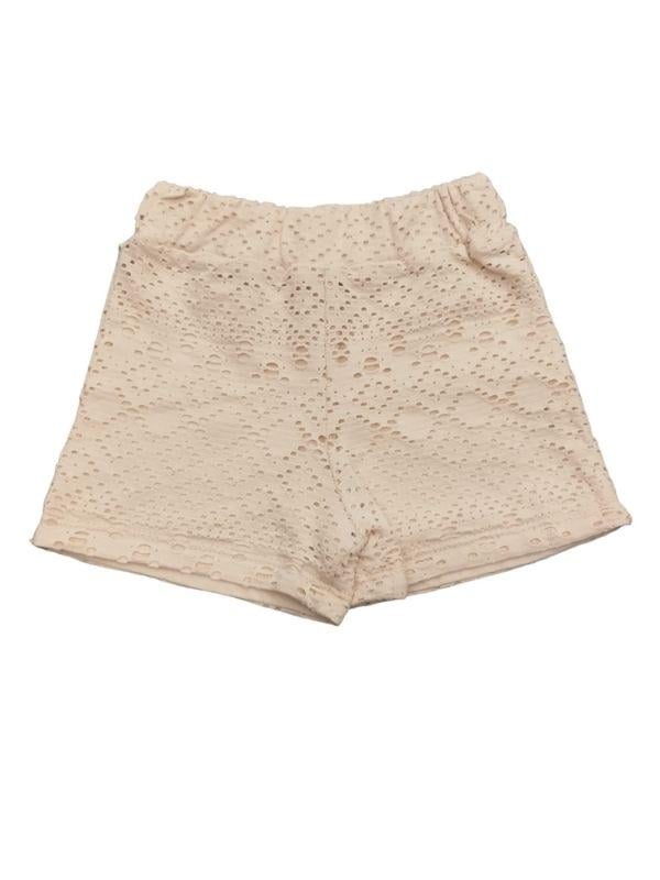 Kız Bebek Askılı Dantelli Şortlu Takım