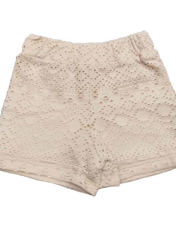 Kız Bebek Askılı Dantelli Şortlu Takım
