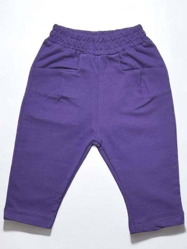 Kız Bebek Beli Lastikli Cep Detaylı Eşofman Alt