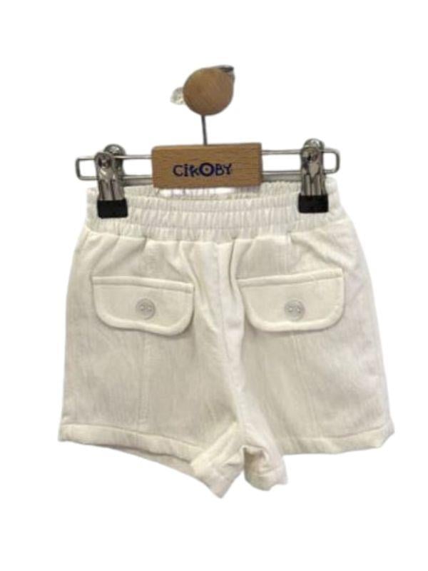 Kız Bebek  Bluzu Fırfırlı Çiçek Desenli Şort Takım