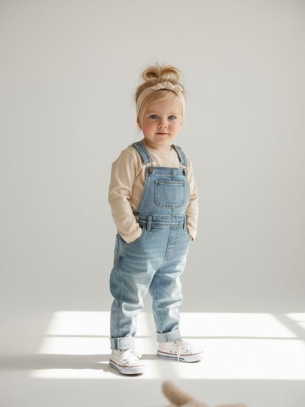 Kız Bebek Çiçek Desenli Pamuklu Uzun Kollu Bluz