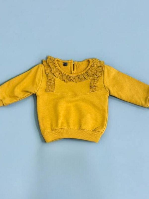 Kız  Bebek Çocuk Dantelli Eşofman Takım