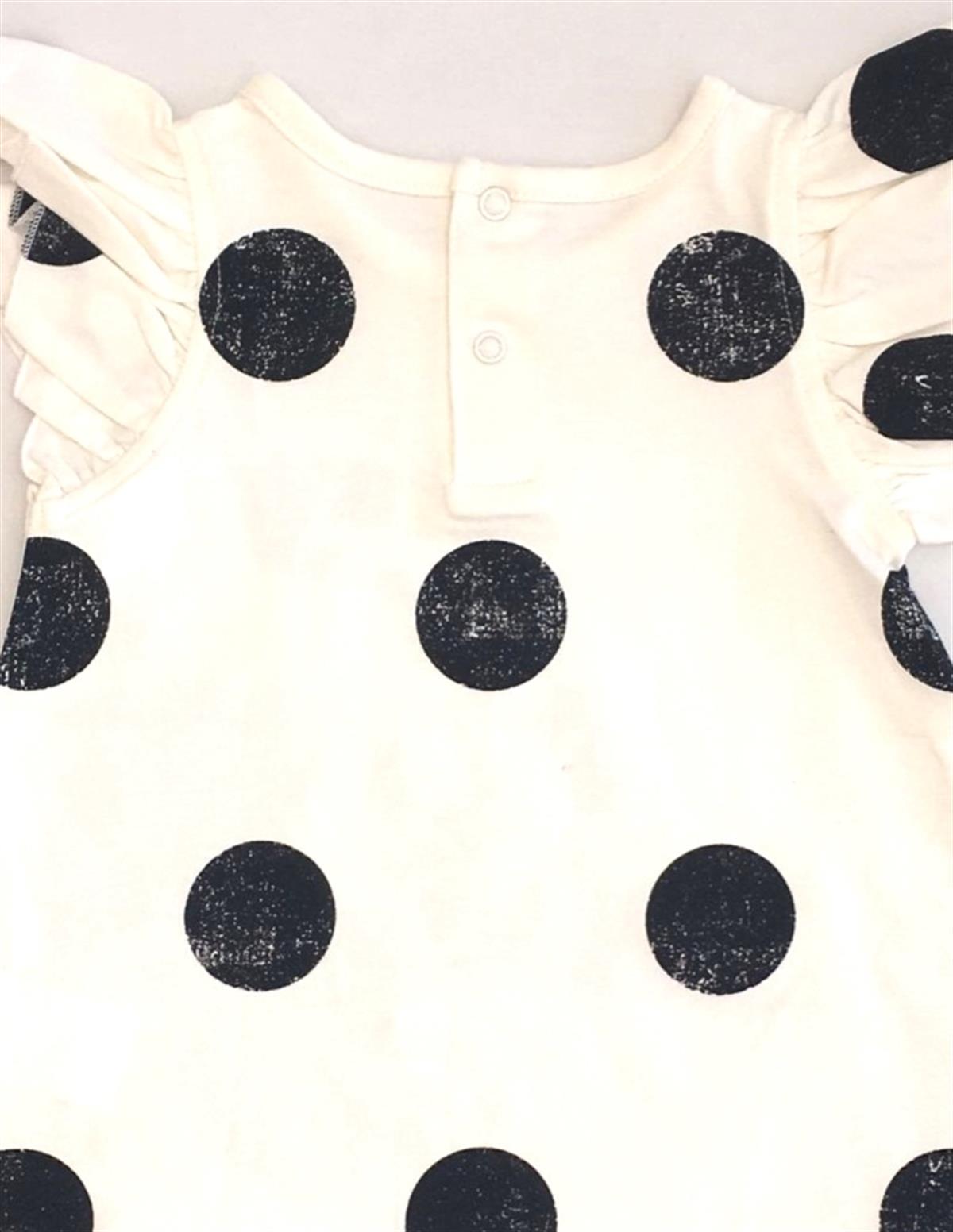 Kız Bebek Çocuk Omuz Fırfırlı Papağanlı Bluz