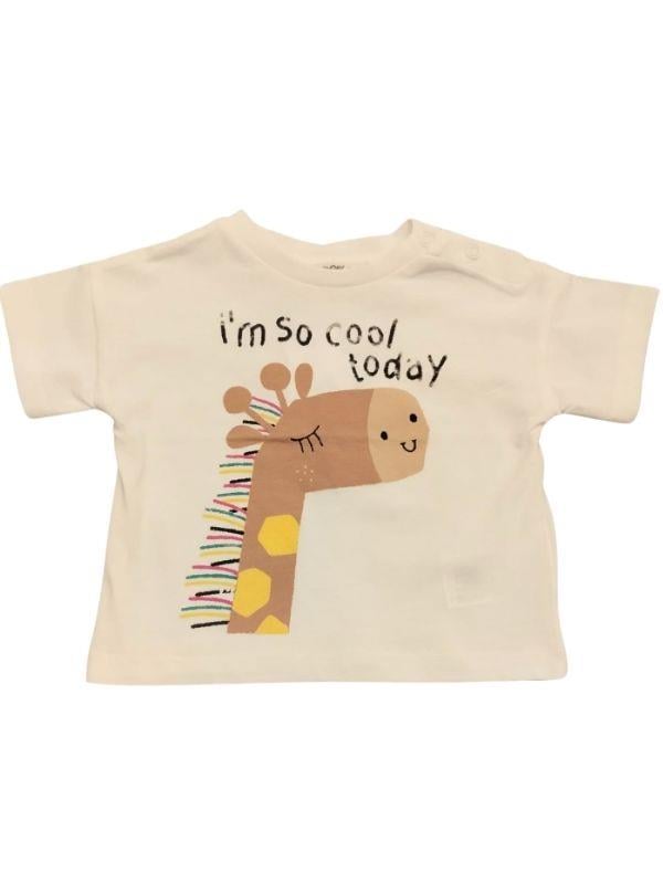 Kız Bebek Çocuk Pamuklu Zürafa   Baskılı   Bluz