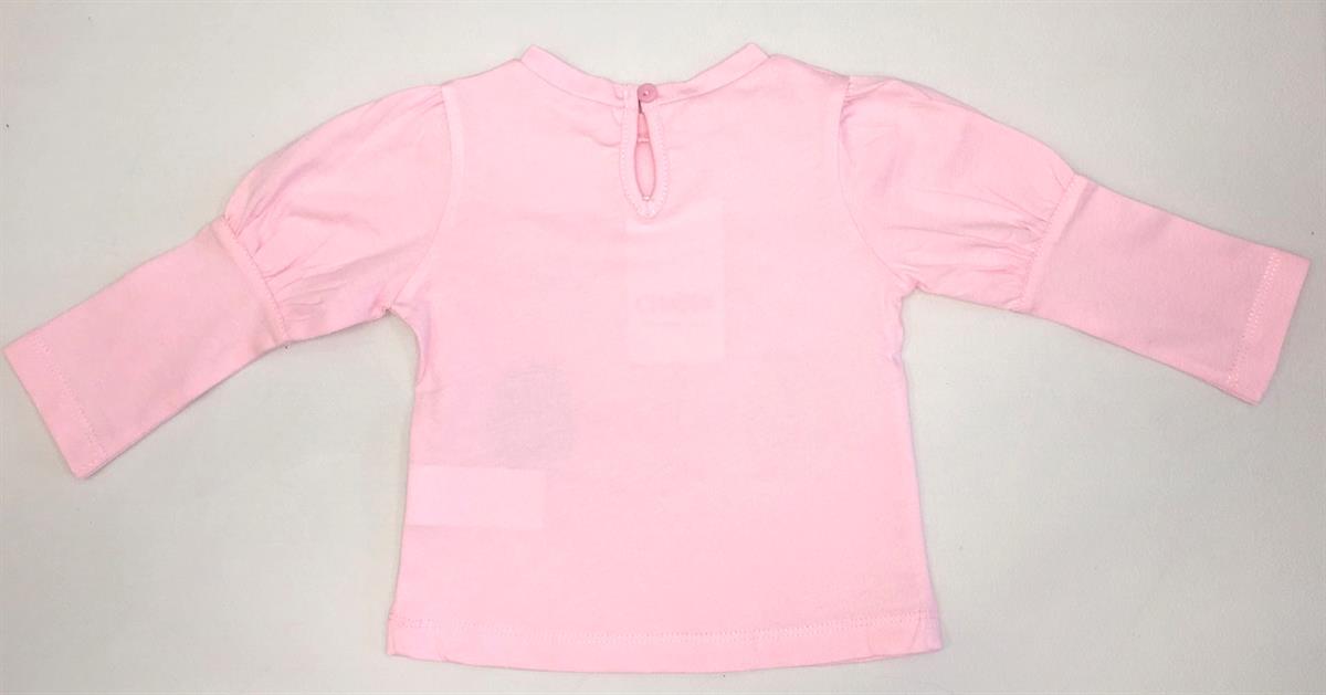 KıZ Bebek Çocuk Uzun Kollu Baskılı Tshirt