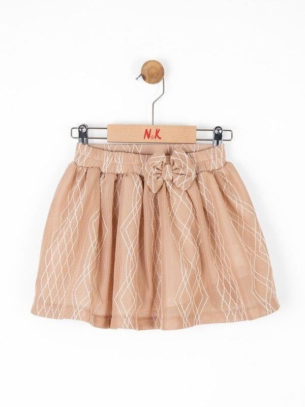 Kız Bebek Dantel Kumaş Beli Lastikli Etek