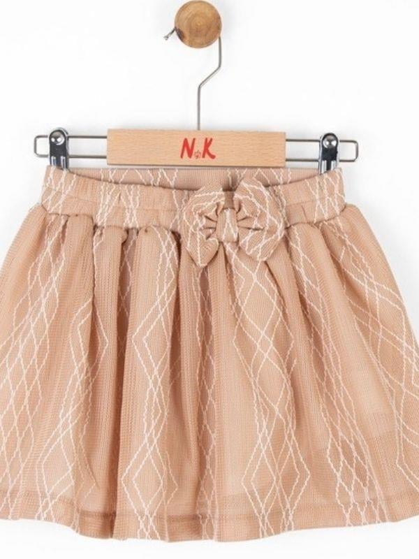 Kız Bebek Dantel Kumaş Beli Lastikli Etek