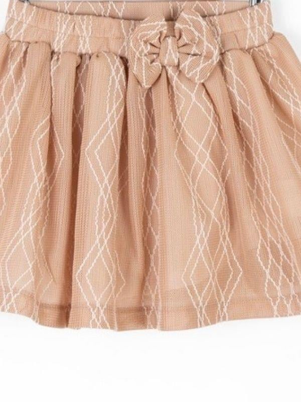 Kız Bebek Dantel Kumaş Beli Lastikli Etek