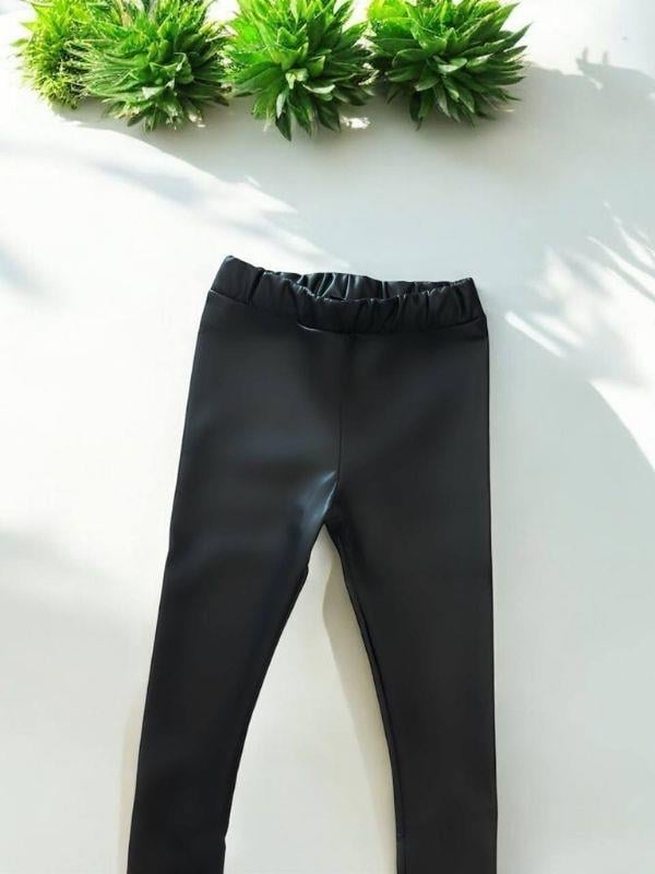 Kız Bebek Deri Şardonlu Tayt