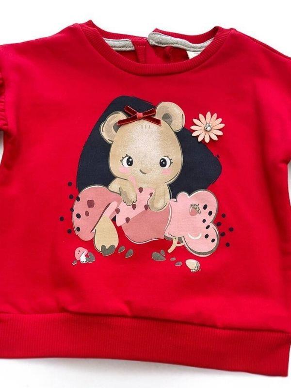 Kız Bebek Ekose Pantolonlu Takım