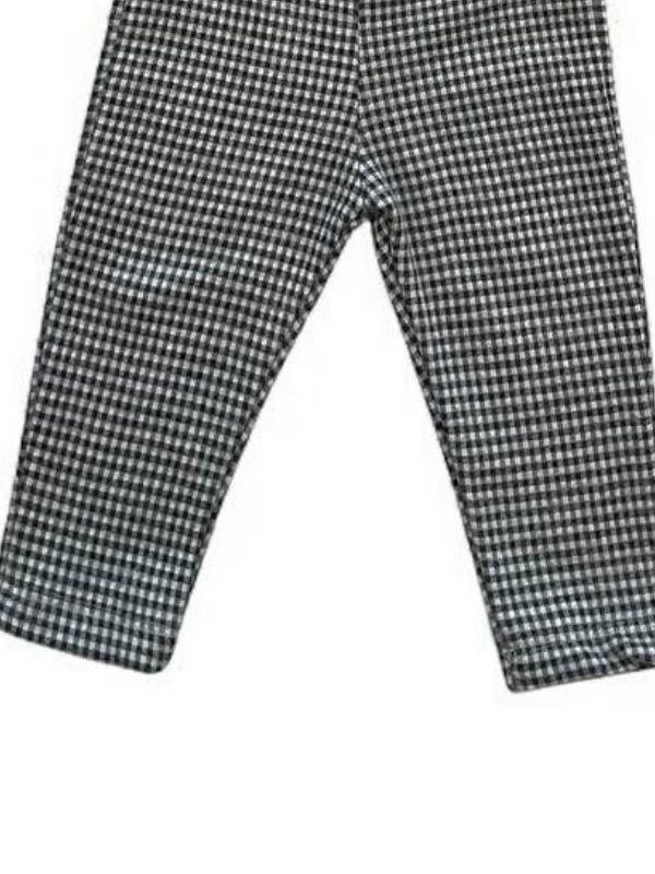 Kız Bebek Ekose Pantolonlu Takım