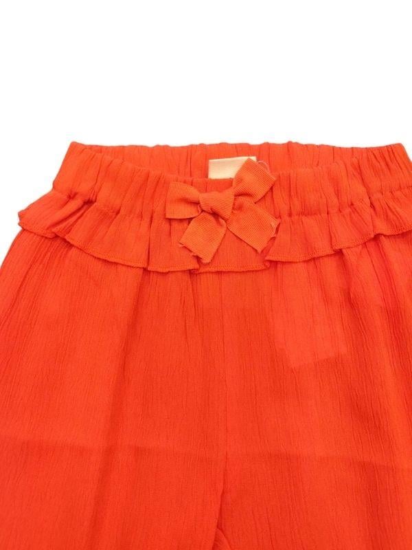 Kız Bebek Fiyonk Detaylı Yazlık Pantolon