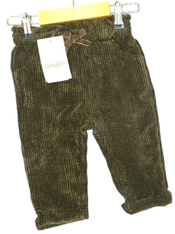 Kız Bebek Kadife Fitilli Pantolon