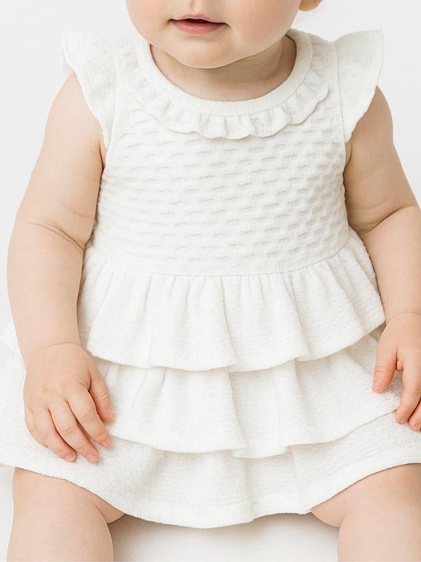 Kız Bebek Kat Kat Bandanalı Elbise