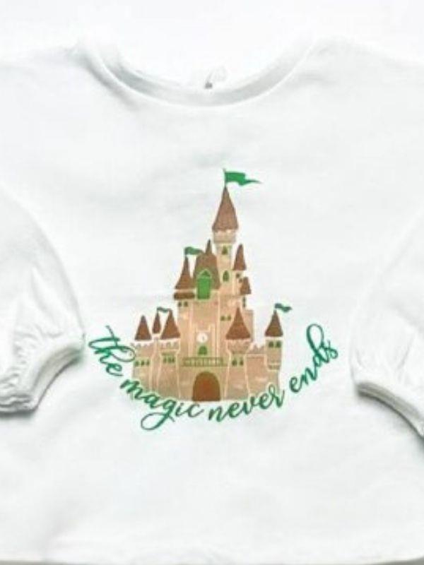 Kız Bebek Magic Never Yazılı Şortlu Takım