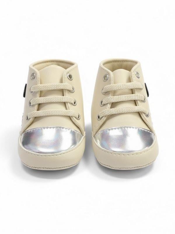 Kız Bebek Mickey Desenli Spor Ayakkabı Görünümlü Patik