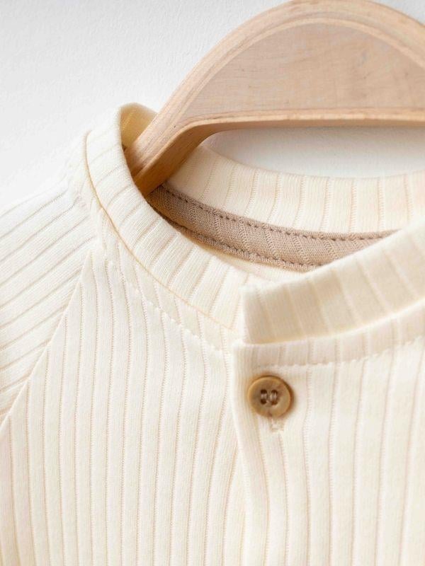 Kız Bebek Organik Pamuklu Çiçek Nakışlı Tulum Şapka Takım