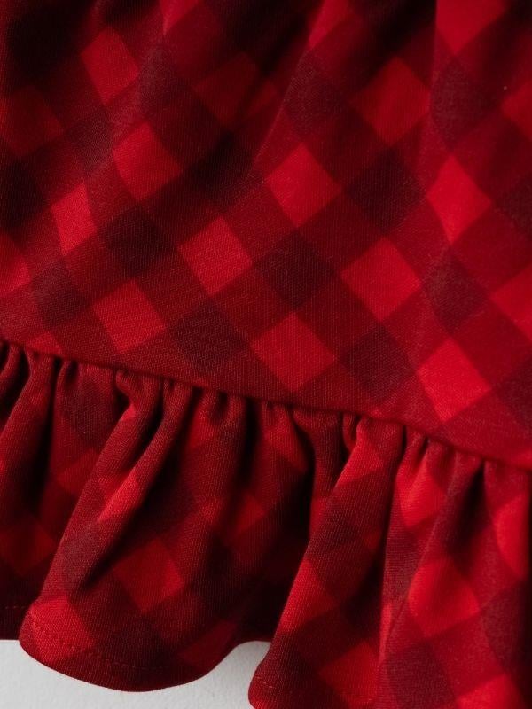 Kız Bebek Organik Yılbaşı Temalı Etekli Takım