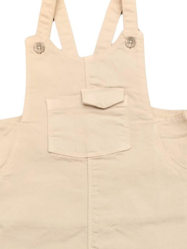 Kız Bebek Pamuklu Cepli Salopet