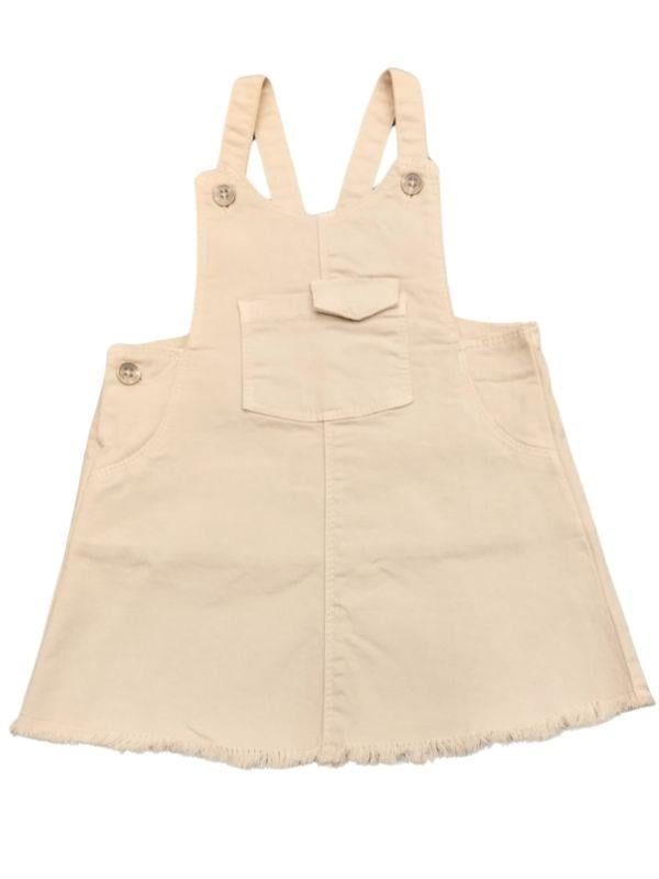 Kız Bebek Pamuklu Cepli Salopet