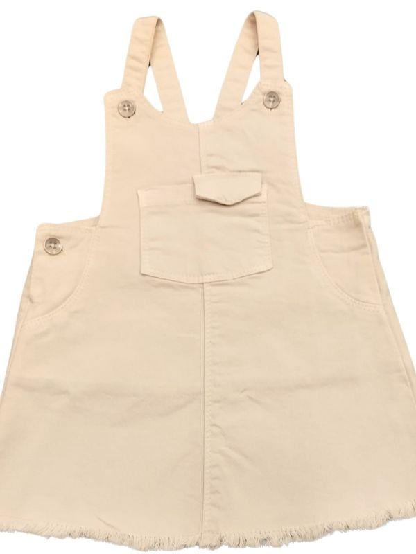 Kız Bebek Pamuklu Cepli Salopet