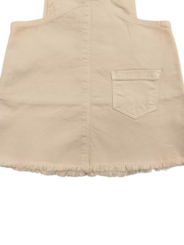 Kız Bebek Pamuklu Cepli Salopet