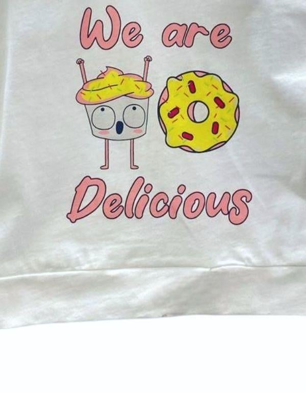 Kız Bebek Pamuklu Donat  Baskılı T-shirt