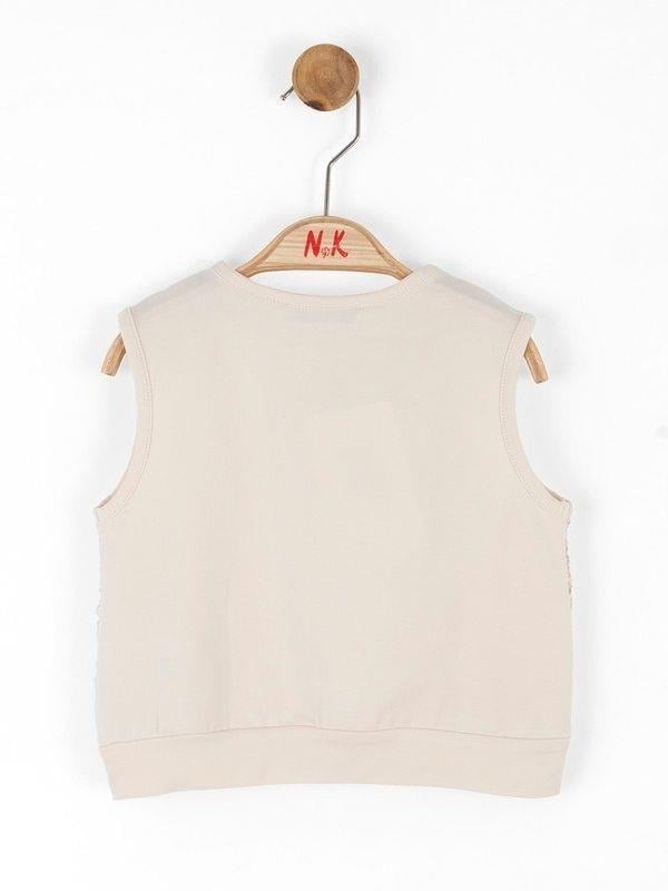 Kız Bebek Pamuklu Güpür Kumaş Bluz