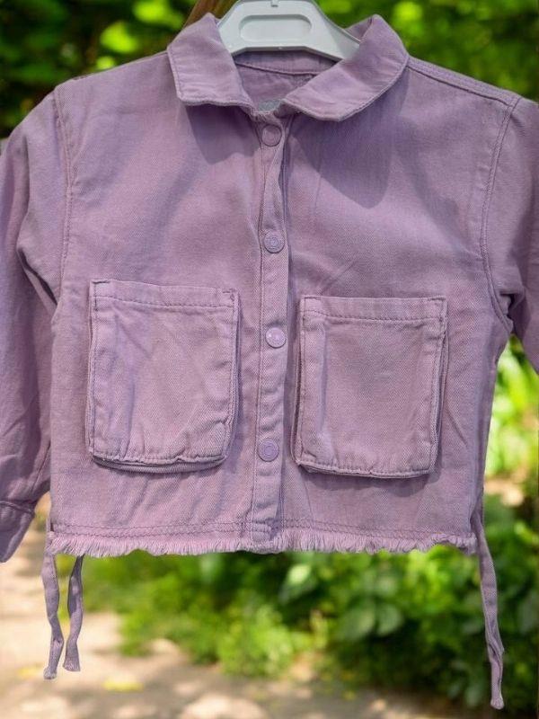 Kız Bebek Pamuklu İnce Dokulu Ceket