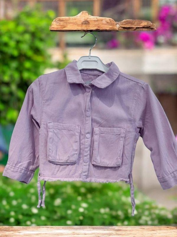 Kız Bebek Pamuklu İnce Dokulu Ceket