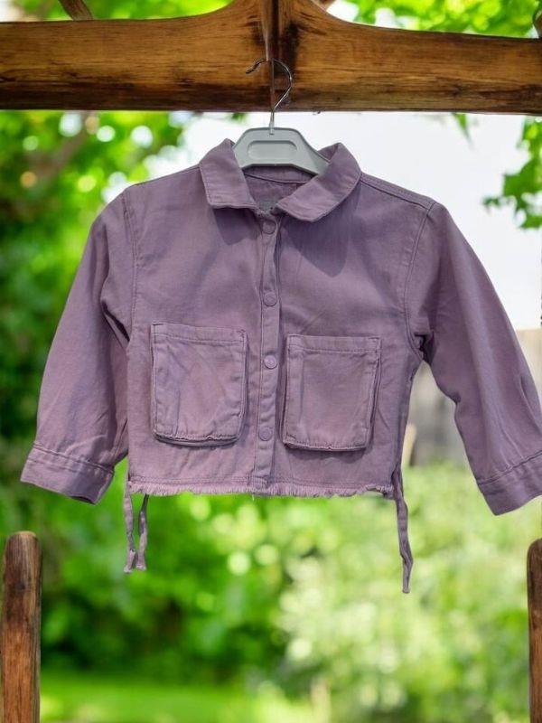 Kız Bebek Pamuklu İnce Dokulu Ceket