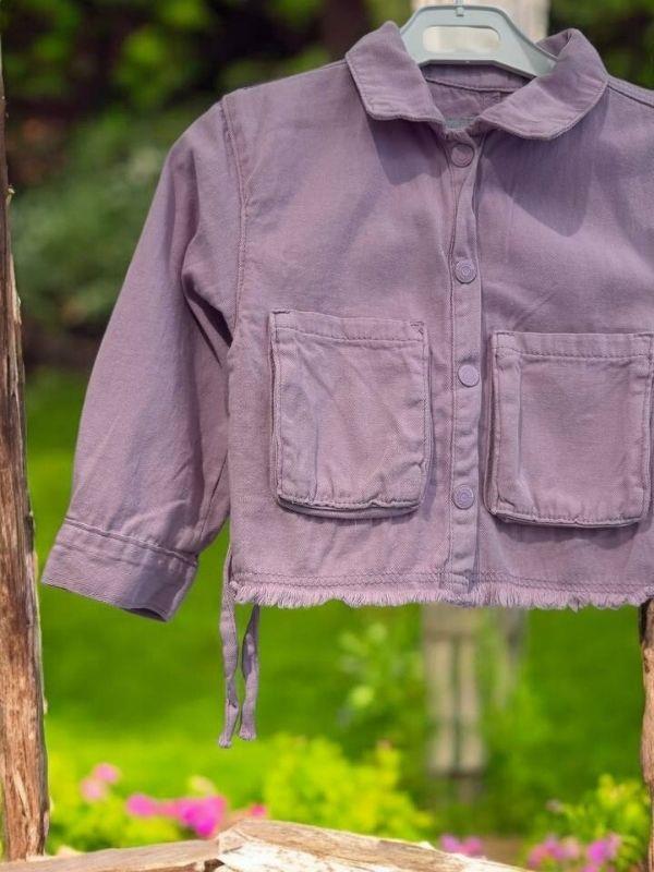 Kız Bebek Pamuklu İnce Dokulu Ceket