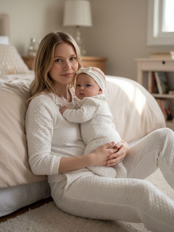 Kız Bebek Pamuklu Jakarlı Kendinden Desenli Patiksiz Tulum