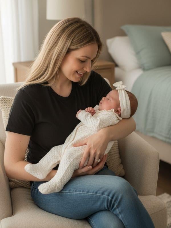 Kız Bebek Pamuklu Jakarlı Kendinden Desenli Patiksiz Tulum